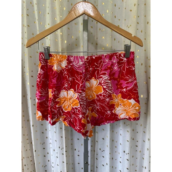 NWOT Roxy Women's Hawaiian Inspired Hibiscus Easy Does It Pull On Shorts M - Picture 3 of 6